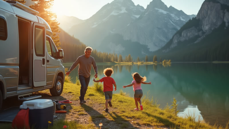 Euromotorhome® - Autocaravana alquiler Barcelona: viaja con niños este verano