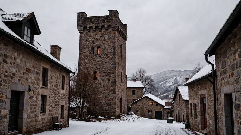 Euromotorhome - Autocaravana: ruta de pueblos nevados en invierno