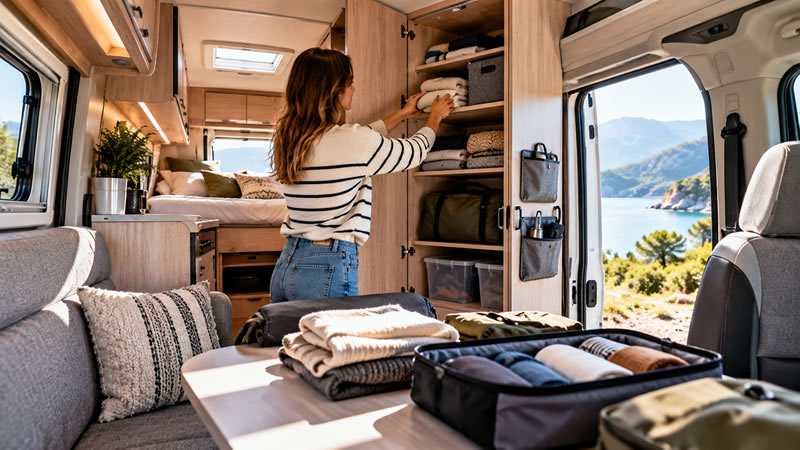 Euromotorhome - Cómo organizar el equipaje en una autocaravana y aprovechar el espacio